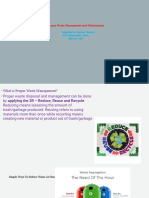 Proper Waste Management and Minimisation: Submitted by Muskan Mehtani BSC Mathematics Hons. Roll No.-1867