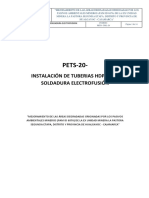 Pets-20-Instalacion de Tuberias HDP Con Soldadura Termofusión