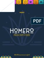 Homero Mexican Food Menú