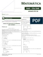 Fatoração de polinômios do segundo e quarto grau