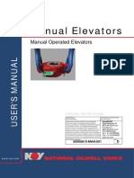 NOV User Manual, Manual Operated Elevators