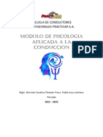 Psicología de la conducción: Generalidades y factores humanos