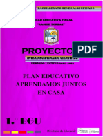 PROYECTO No5 CIENTIFICO - INTERDISCIPLINAR 2021-2022 - 1ERO BACH