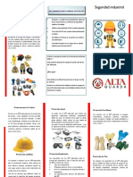 Triptico de Equipo de Proteccion Personal ALTAGUARDA