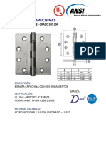 Ficha Técnica Bisagras Certf. Ul