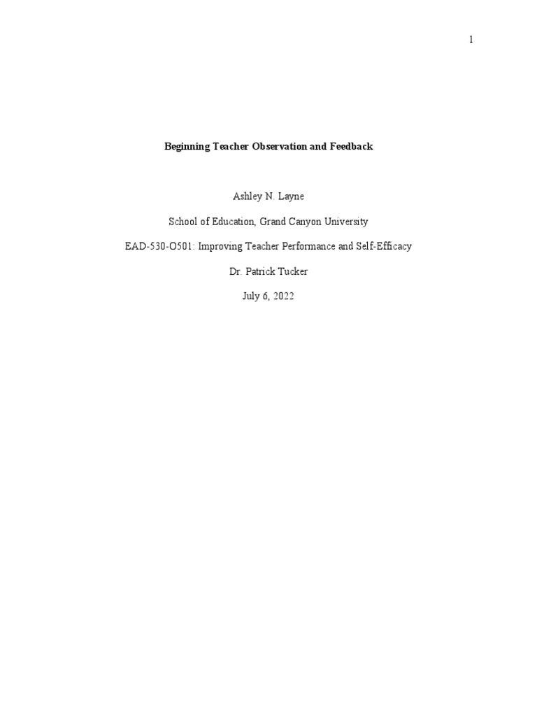 Teacher Observation and Feedback Guide | PDF | Teachers | Vocabulary
