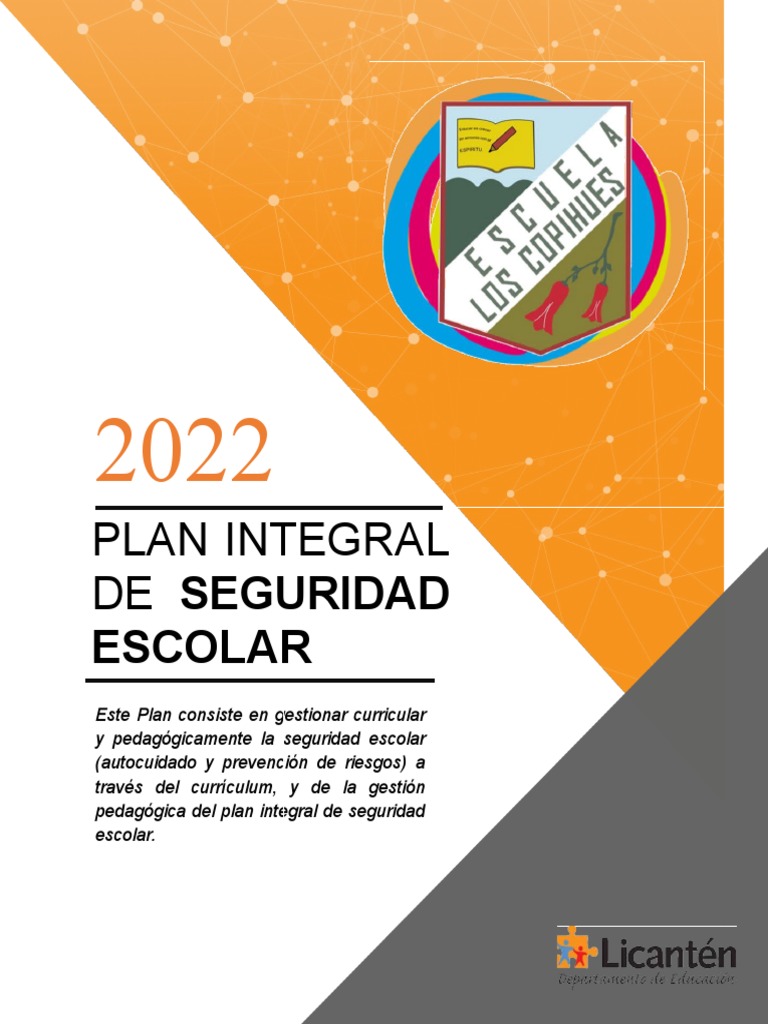 Plan Integral de Seguridad Escolar (2022) | Descargar gratis PDF ...