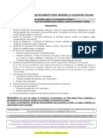 Requisitos Inscripción NACIMIENTO