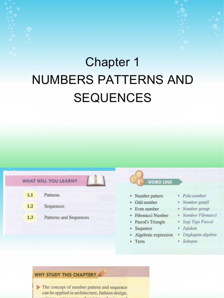 Chapter 1 - Number Patterns & Sequences F2 2022 | PDF | Numbers | Prime ...