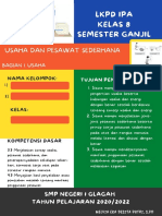 LKPD Ipa Kelas 8 Semester Ganjil: Usaha Dan Pesawat Sederhana