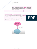 4.4 Generación de subespacios