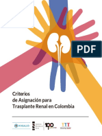Consenso Criterios de Asignación Trasplante Renal en Colombia