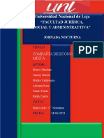 Derecho Societario - Compañía de Economía Mixta