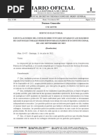 Resolución número O-457, de 2022, de Servicio Electoral, Ejecuta acuerdo del Consejo Directivo que establece los máximos de gastos electorales permitidos para el Plebiscito Constitucional de 4 de septiembre de 2022, en DO. 12 de julio 2022