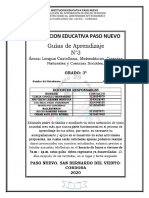 Grado 3º Guia # 3 Editada Español, Ciencias Naturales y Ciencias Sociales.