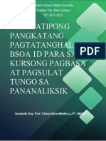 Compilation Sa Pagbasa at Pagsulat Tungo Sa Pananaliksik