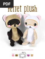 Ferret Plush Sewing Pattern