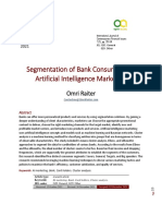 Segmentation of Bank Consumers For Artificial Intelligent Marketing PDF