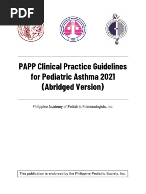 PAPP Clinical Practice Guidelines for Pediatric Asthma 2021 (Abridged Version)