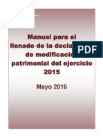 Manual Llenado Declaracion Modificacion Patrimonial 2016