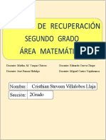 Carpeta de Recuperacon de Matematica Cristhian Steveen Vllalobos Llaja