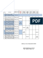 NO Nama Jabatan Hari/Tanggal Kam Jum Sab Min Sen 2 3 4 5 6: Jadwal Dinas Instalasi Gizi Rsu Sofifi Bulan Mei 2022