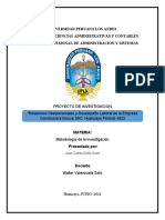 Relación entre relaciones interpersonales y desempeño laboral en empresa constructora