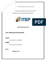 Plan de Capacitación