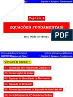 Equações fundamentais Máquinas Fluxo