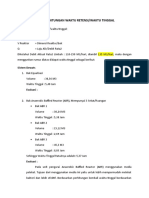 Hasil Perhitungan Waktu Retensi