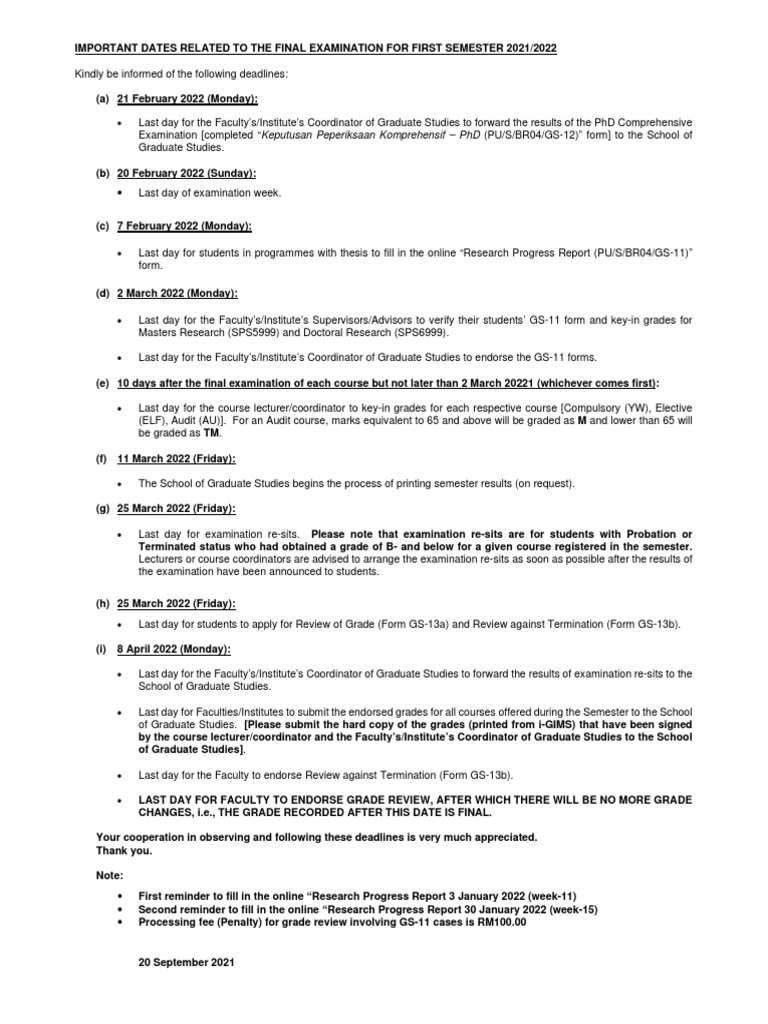 PG Final Exam First Sem 2021-2022 | PDF | Thesis | Vocational Education