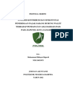 Analisis Kontribusi dan Efektivitas Pajak Sarang Burung Walet terhadap PAD (38