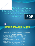 Comparação de processos para tanque de fibra de vidro