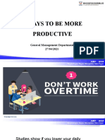 9 Ways To Be More Productive