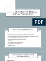 Pertemuan 1 - Introduction To Digital Signal Processing