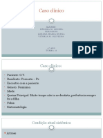 Caso clínico paciente idosa com restaurações e exodontias