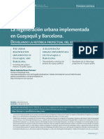 La Regeneración Urbana Implementada en Guayaquil y Barcelona
