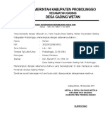 Surat Keterangan Kepemilikan Usaha Tani