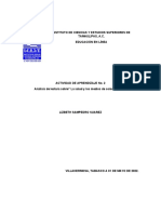 Actividad de Aprendizaje No. 2 Análisis de Lectura Sobre" La Salud y Los Medios de Comunicación"