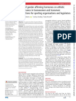 Effect of Gender Affirming Hormones On Athletic Performance in Transwomen and Transmen: Implications For Sporting Organisations and Legislators