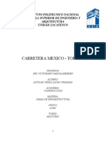 Investigación Carretera México - Toluca