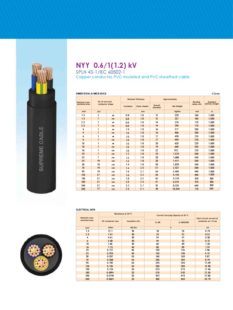 Supreme Low Voltage Cable Specs | PDF