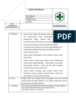 Sop AUDIT INTERNAL 2019