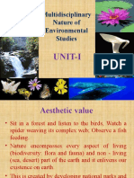 Multidisciplinary Nature of Environmental Studies: Unit-I