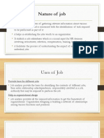 Nature of Job Analysis and Its Uses
