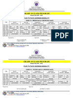 Face To Face Class Schedule SY 2021-22 Grade 10. Final