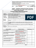 C O A - S 6 A T, S S CO1: E, - S F M T D: Department of Academics