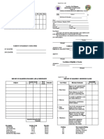 Report On Attendance: Deped Form 138