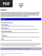 Download Volvo 240 Owner Manual 88 by Karim Jonosisworo SN58236503 doc pdf