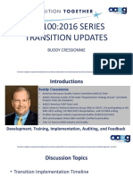 AS9100:2016 SERIES Transition Updates: Buddy Cressionnie